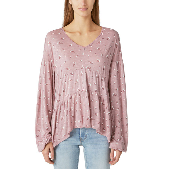 Women's Floral-Print Tiered Tunic