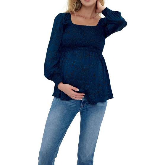 Women's Maternity Everywear Smocked Top