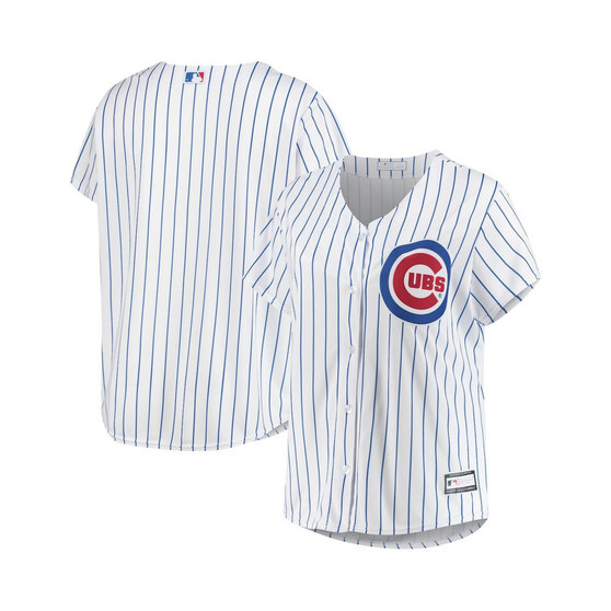 Women's White Chicago Cubs Plus Size Sanitized Replica Team Jersey