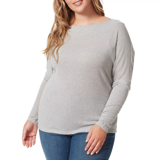Plus Size Giana Drop-Shoulder Wide-Neck Top