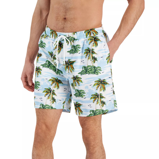 Men's Scenic Beach 7" Swim Shorts, Created for Macy's