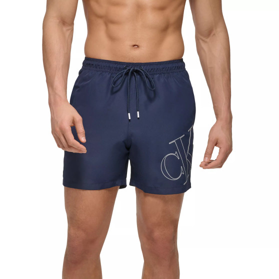 Men's 5" CK Outline Logo Swim Trunks