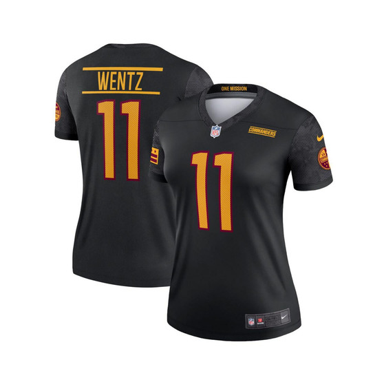Women's Carson Wentz Black Washington Commanders Alternate Legend Jersey