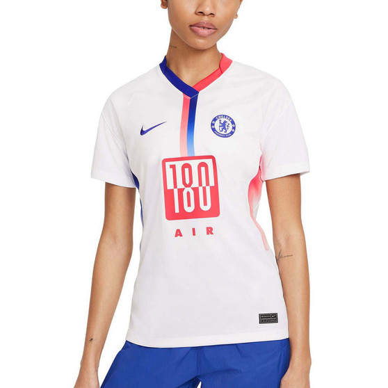 Women's White Chelsea 2020/21 Fourth Stadium Air Max Replica Jersey