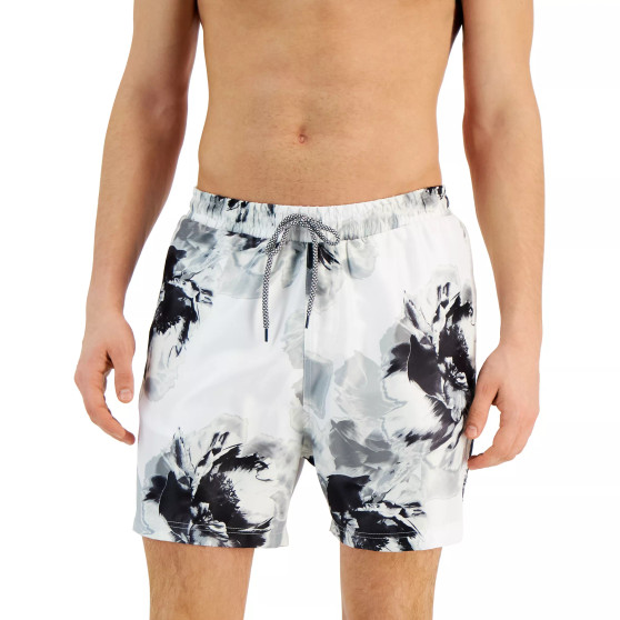 Men's Arden Quick-Dry Floral-Print 5" Swim Trunks, Created for Macy's