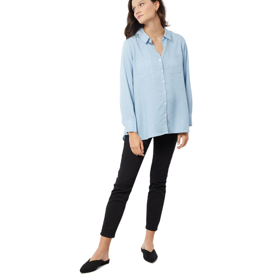 Women's Maternity Classic Denim Shirt