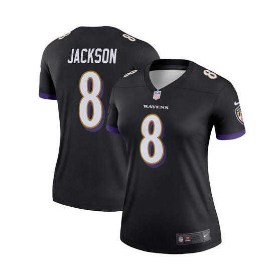 Women's Lamar Jackson Black Baltimore Ravens Legend Team Jersey