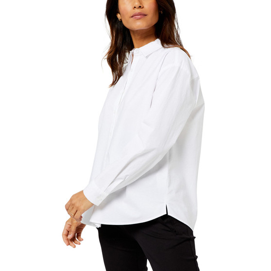 Classic Button Down Maternity Boyfriend Shirt