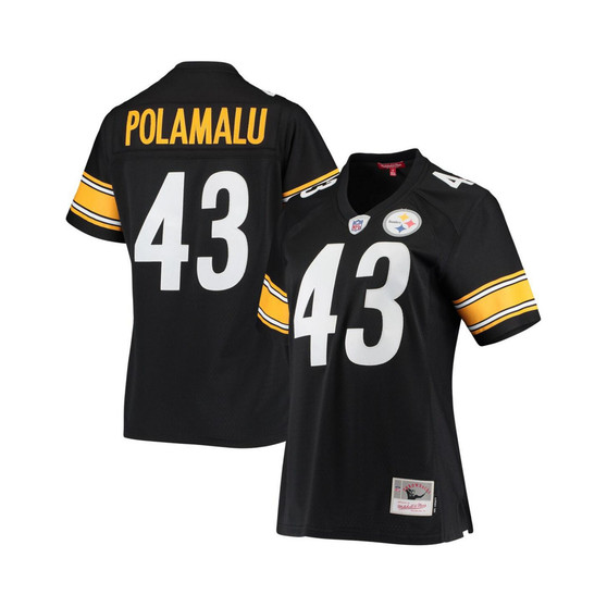 Women's Troy Polamalu Black Pittsburgh Steelers Legacy Replica Team Jersey