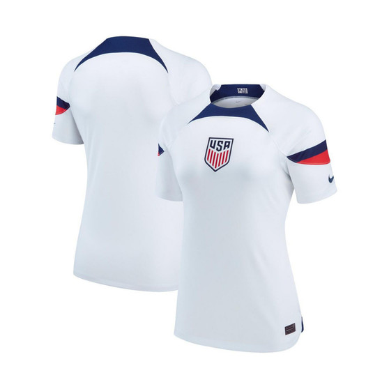Women's White USMNT 2022/23 Home Breathe Stadium Replica Blank Jersey