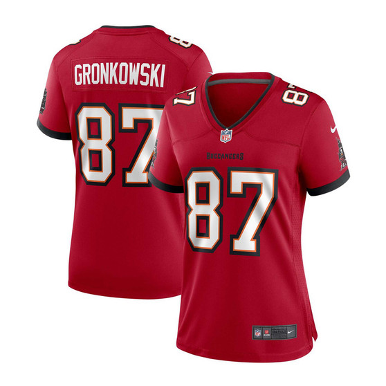Women's Rob Gronkowski Red Tampa Bay Buccaneers Game Jersey
