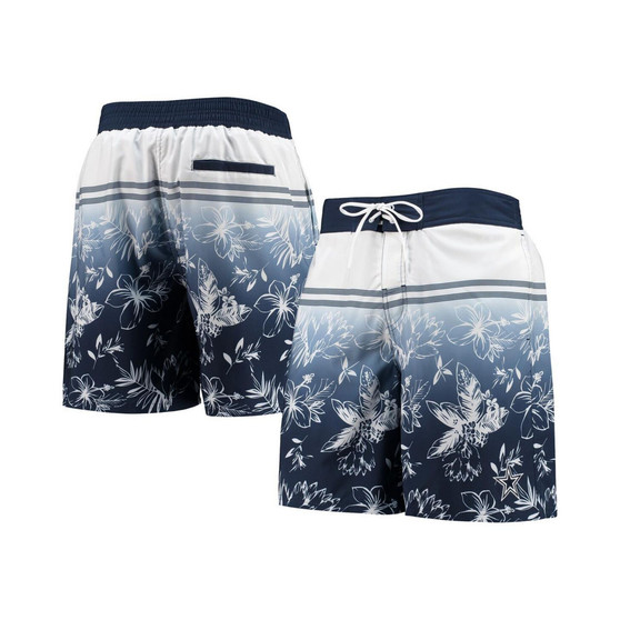 Men's Navy Dallas Cowboys Island Volley Swim Shorts