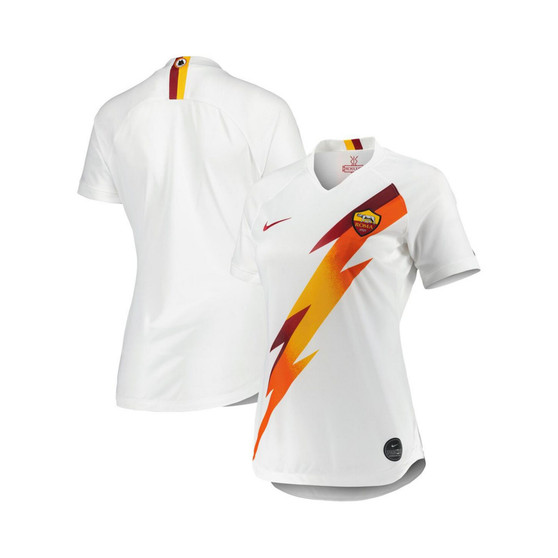 Women's White AS Roma 2019/2020 Replica Away Jersey