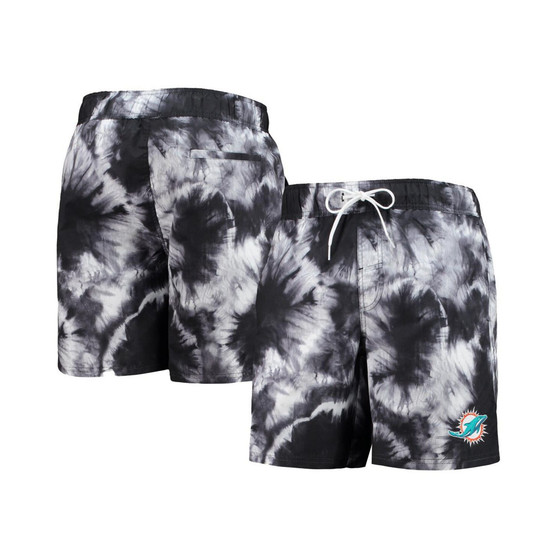 Men's Black Miami Dolphins Splash Volley Swim Shorts
