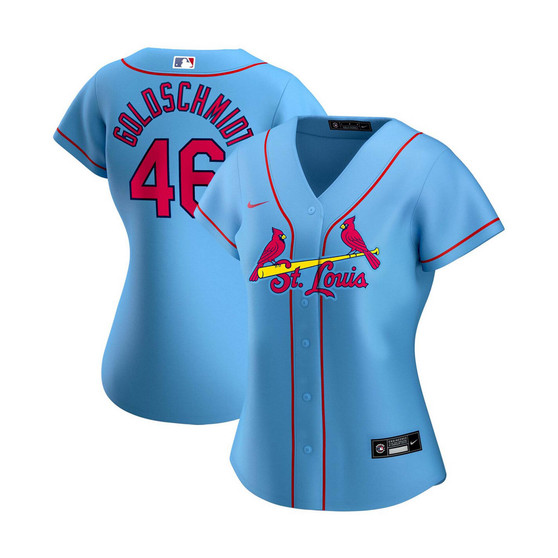 Women's Paul Goldschmidt Light Blue St. Louis Cardinals Alternate Replica Player Jersey