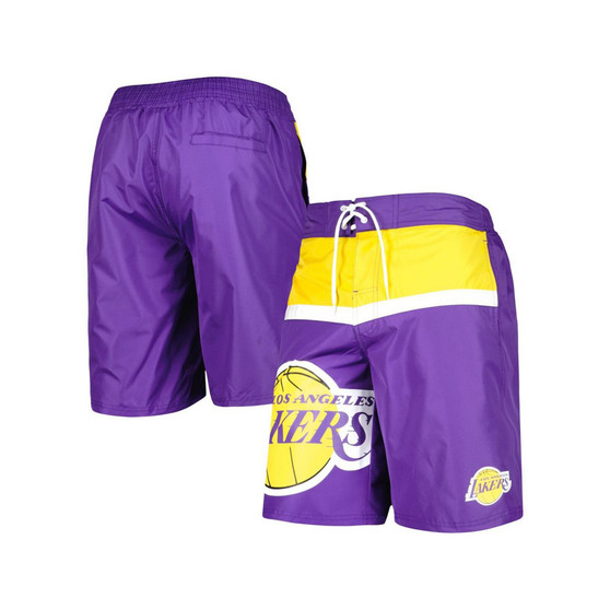 Men's Purple Los Angeles Lakers Sea Wind Swim Trunks