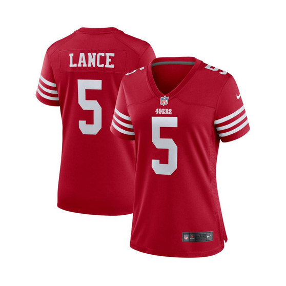 Women's Trey Lance Scarlet San Francisco 49ers Team Player Game Jersey