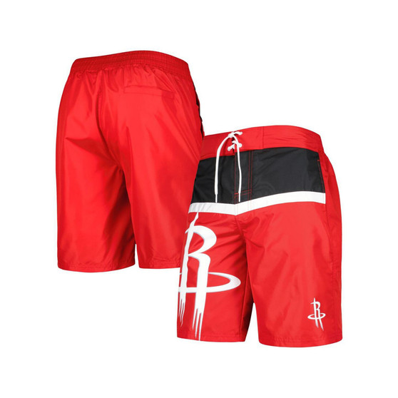 Men's Red Houston Rockets Sea Wind Swim Trunks