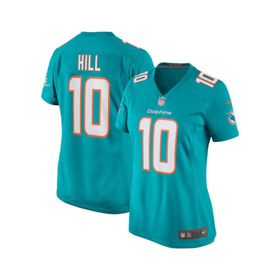Women's Tyreek Hill Aqua Miami Dolphins Game Jersey