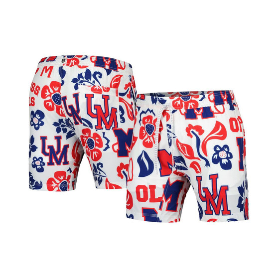 Men's White Ole Miss Rebels Vault Tech Swimming Trunks