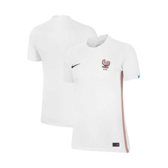 Women's White France Women's National Team 2022/23 Away Replica Blank Jersey
