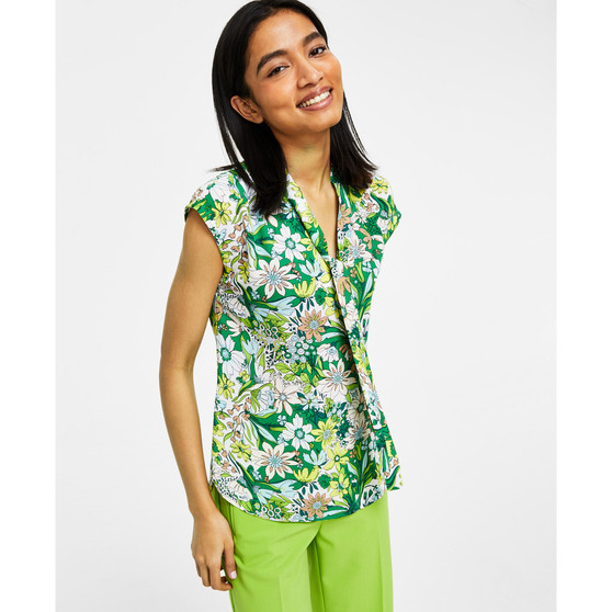Women's Sleeveless Tie-Neck Top, Created for Macy's