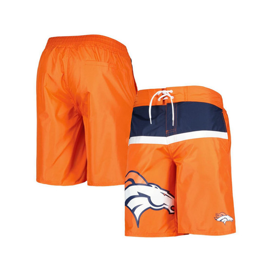 Men's Orange Denver Broncos Sea Wind Swim Trunks