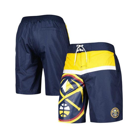 Men's Navy Denver Nuggets Sea Wind Swim Trunks
