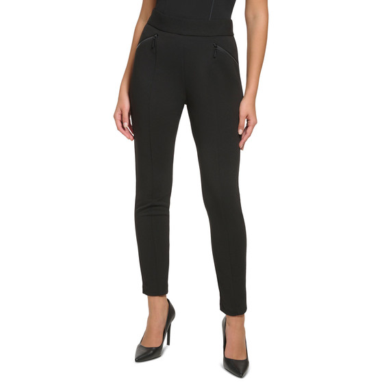 Women's Zippered Pockets Skinny Pants