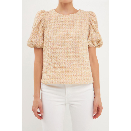 Women's Multi Tweed Top