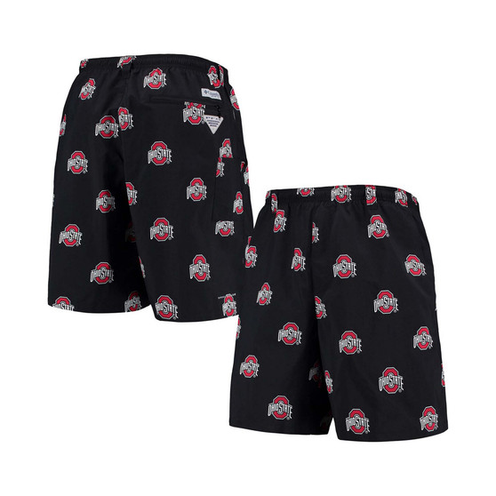 Men's Black Ohio State Buckeyes Backcast II 8" Omni-Shade Hybrid Shorts