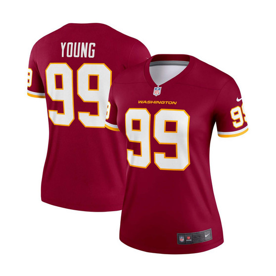 Women's Chase Young Burgundy Washington Football Team Legend Jersey