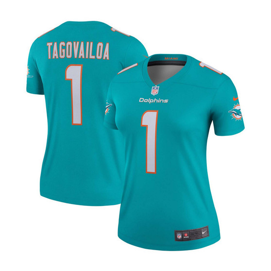 Women's Tua Tagovailoa Aqua Miami Dolphins Legend Jersey