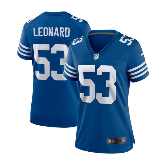 Women's Darius Leonard Royal Indianapolis Colts Alternate Game Jersey