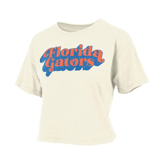 Women's White Florida Gators Vintage-Inspired Easy T-shirt