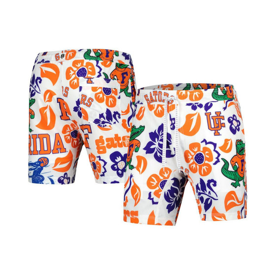 Men's White Florida Gators Vault Tech Swimming Trunks