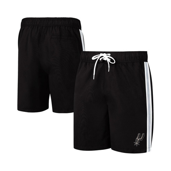 Men's Black, Gray San Antonio Spurs Sand Beach Volley Swim Shorts