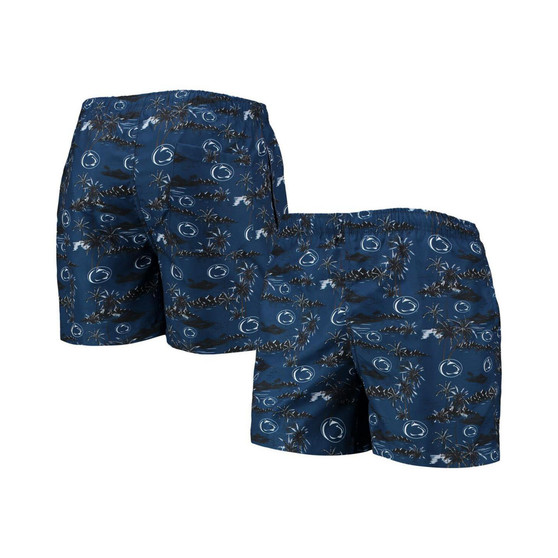 Men's Navy Penn State Nittany Lions Island Palm Swim Trunks