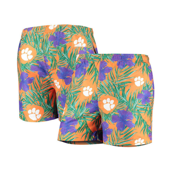 Men's Orange Clemson Tigers Swimming Trunks