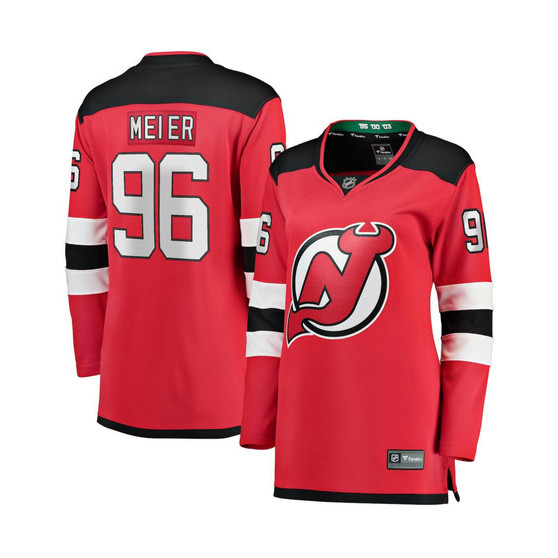 Women's Branded Timo Meier Red New Jersey Devils Home Breakaway Jersey