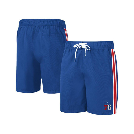 Men's Royal, Red Philadelphia 76ers Sand Beach Volley Swim Shorts