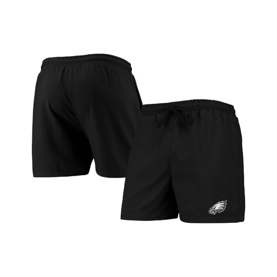 Men's Black Philadelphia Eagles Magic Print Palm Traditional Swim Shorts