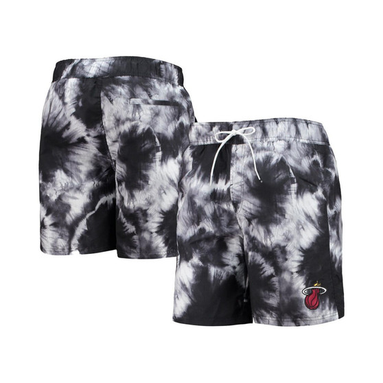 Men's Black Miami Heat Splash Volley Swim Shorts