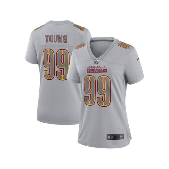 Women's Chase Young Gray Washington Commanders Atmosphere Fashion Game Jersey