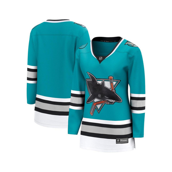 Women's Branded Teal San Jose Sharks 30Th Anniversary Premier Breakaway Team Jersey