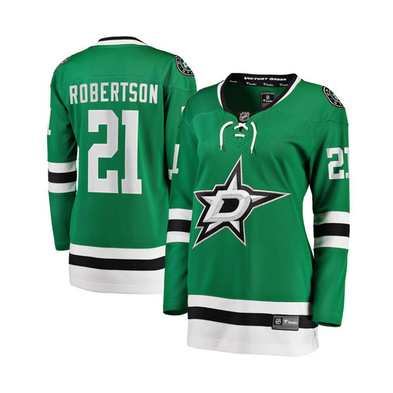 Women's Branded Jason Robertson Kelly Green Dallas Stars 2017/18 Home Breakaway Jersey
