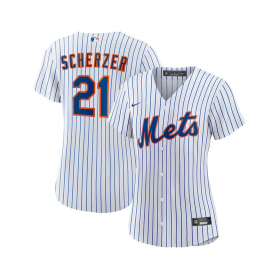 Women's Max Scherzer White New York Mets Home Replica Player Jersey