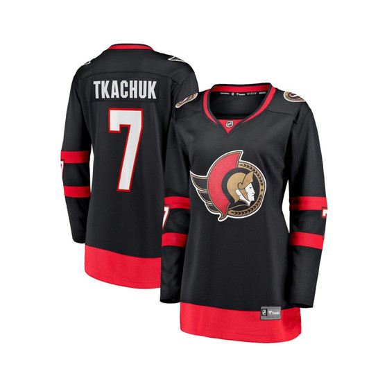 Women's Branded Brady Tkachuk Black Ottawa Senators Home 2020/21 Premier Breakaway Player Jersey