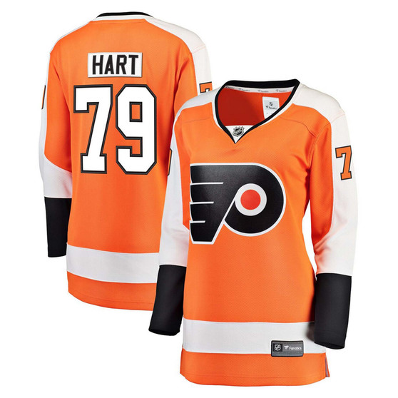 Women's Carter Hart Philadelphia Flyers Orange Home Premier Breakaway Player Jersey