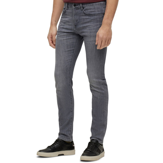 Men's Slim-Fit Jeans in Gray Comfort-Stretch Denim